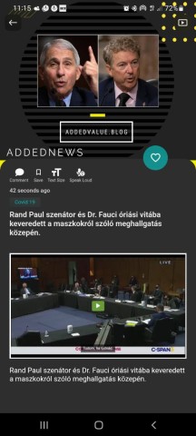 Rand Paul szenátor és Dr. Fauci óriási vitába keveredett..