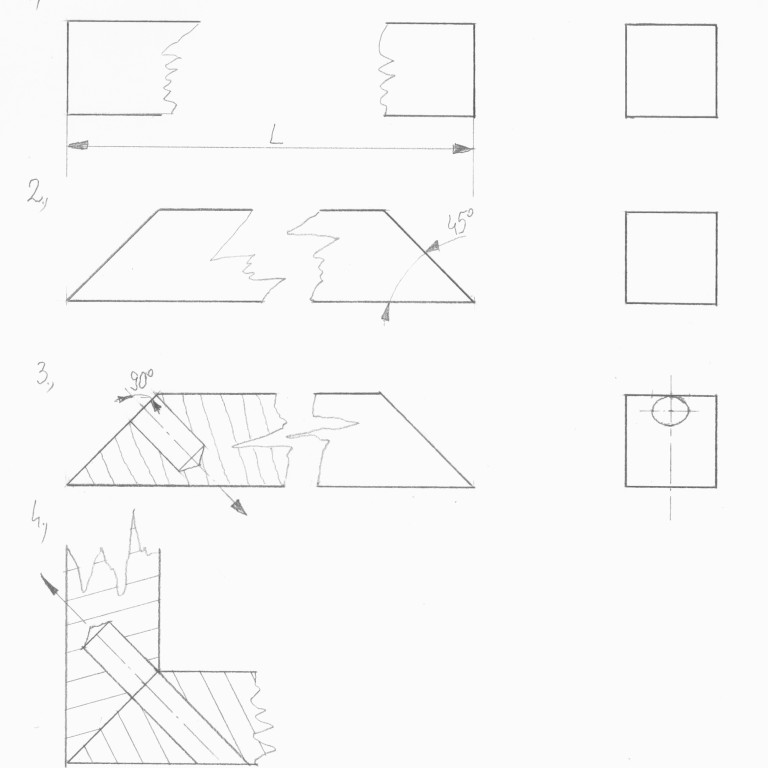 Spirituális fejlődésünket segítő NAP és HOLD hegyű egyenes piramis készítése fa lécek segítségével